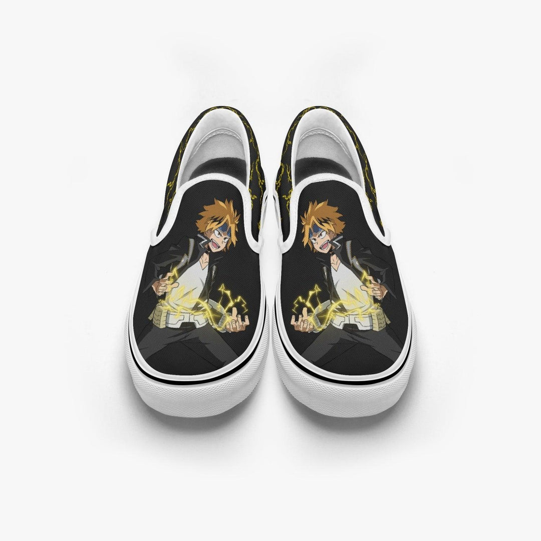 My Hero Academia Denki Kaminari Slip Ons Anime Shoes _ My Hero Academia _ Ayuko