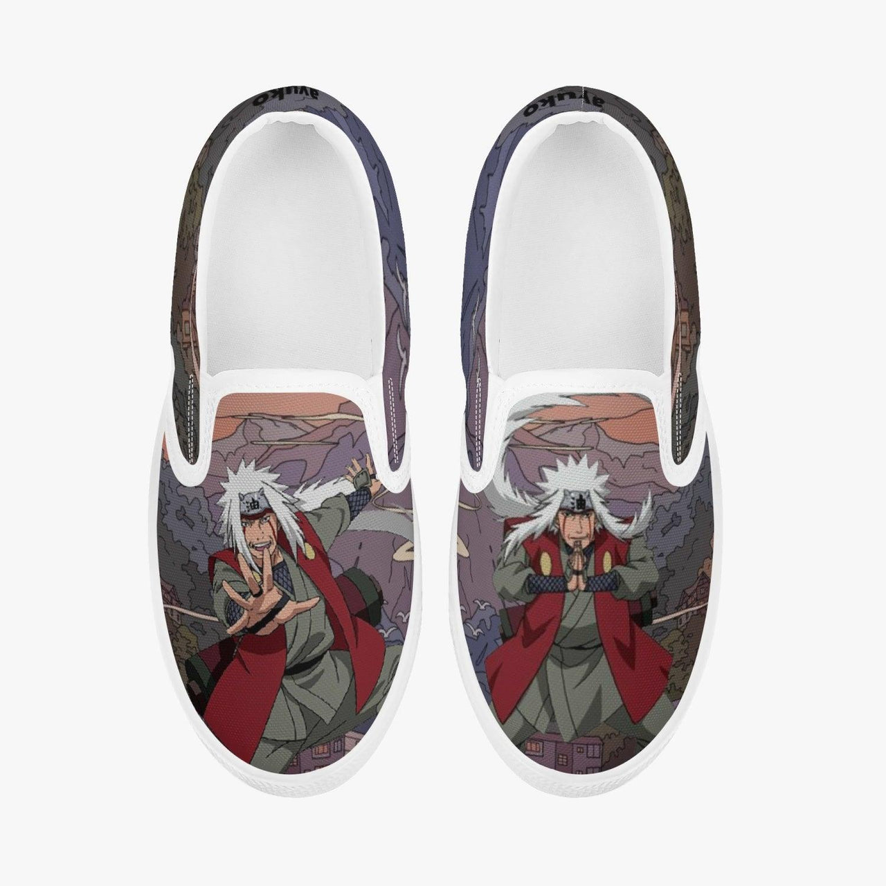 Naruto Shippuden Jiraiya Kids Slipons Anime Shoes _ Naruto _ Ayuko
