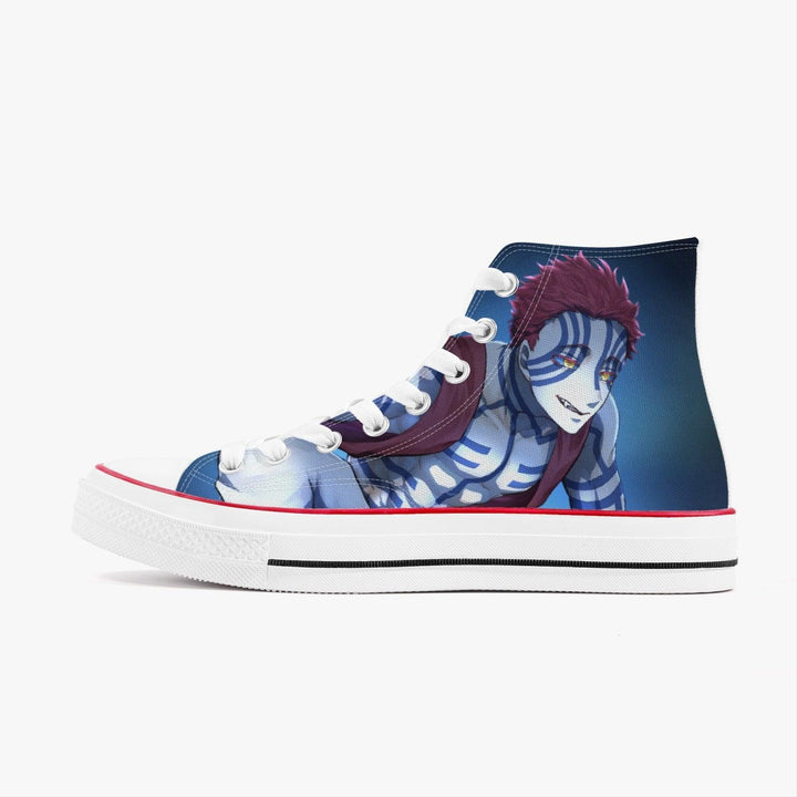 Demon Slayer Akaza A-Star High White Anime Shoes _ Demon Slayer _ Ayuko