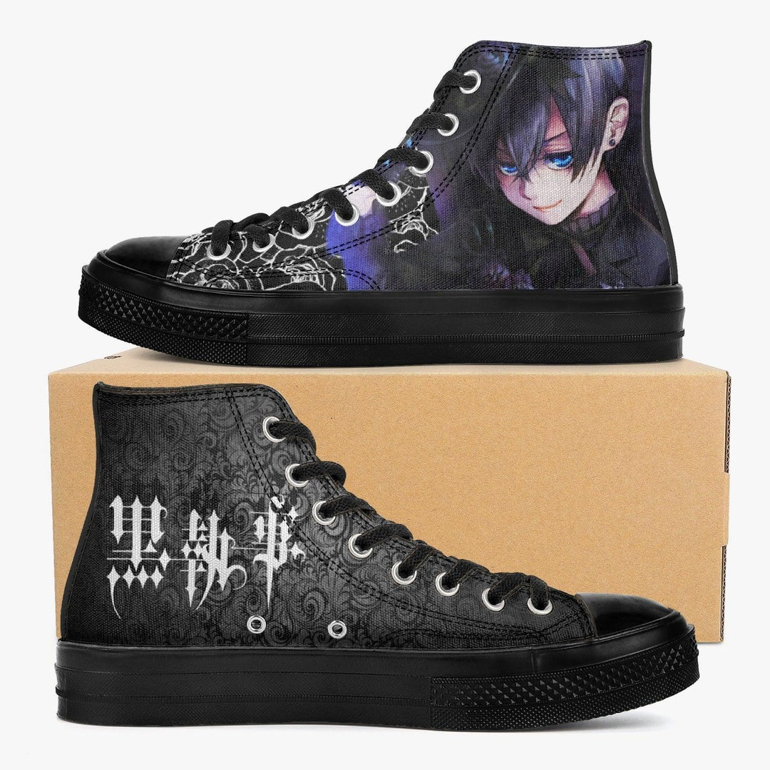 Black Butler Ciel Phantomhive A-Star High Anime Shoes _ Black Butler _ Ayuko