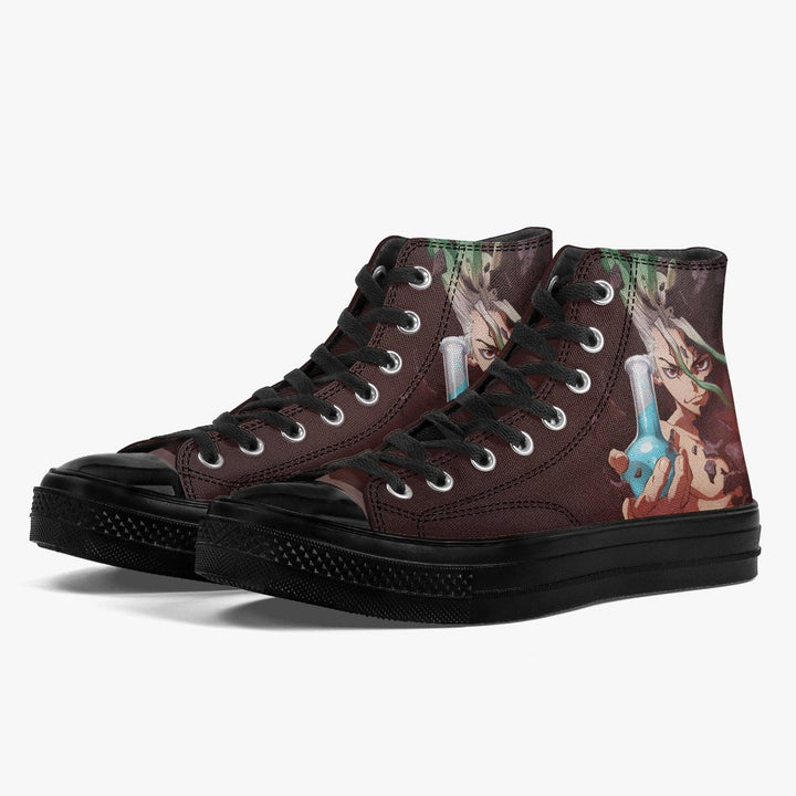 Dr Stone Senku Ishigami A-Star High Anime Shoes _ Dr Stone _ Ayuko