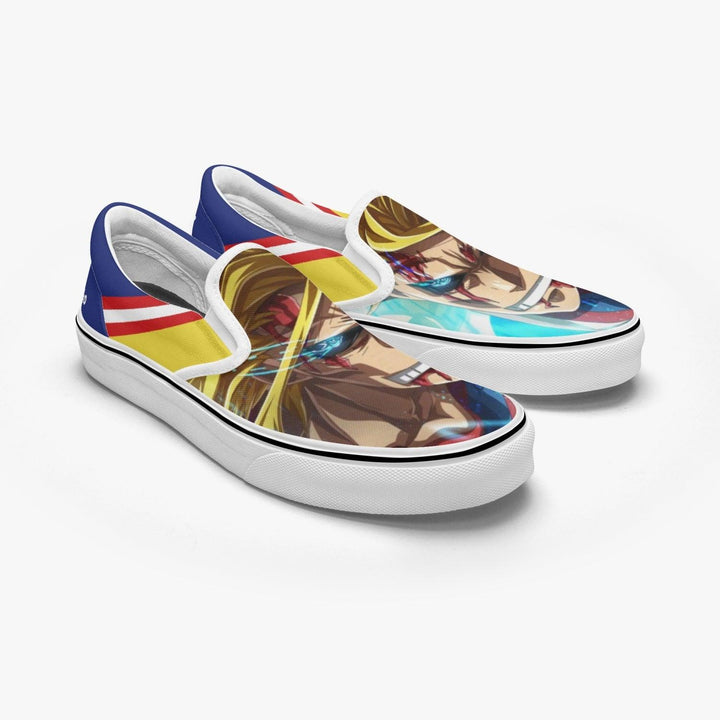 My Hero Academia All Might Slip Ons Anime Shoes _ My Hero Academia _ Ayuko