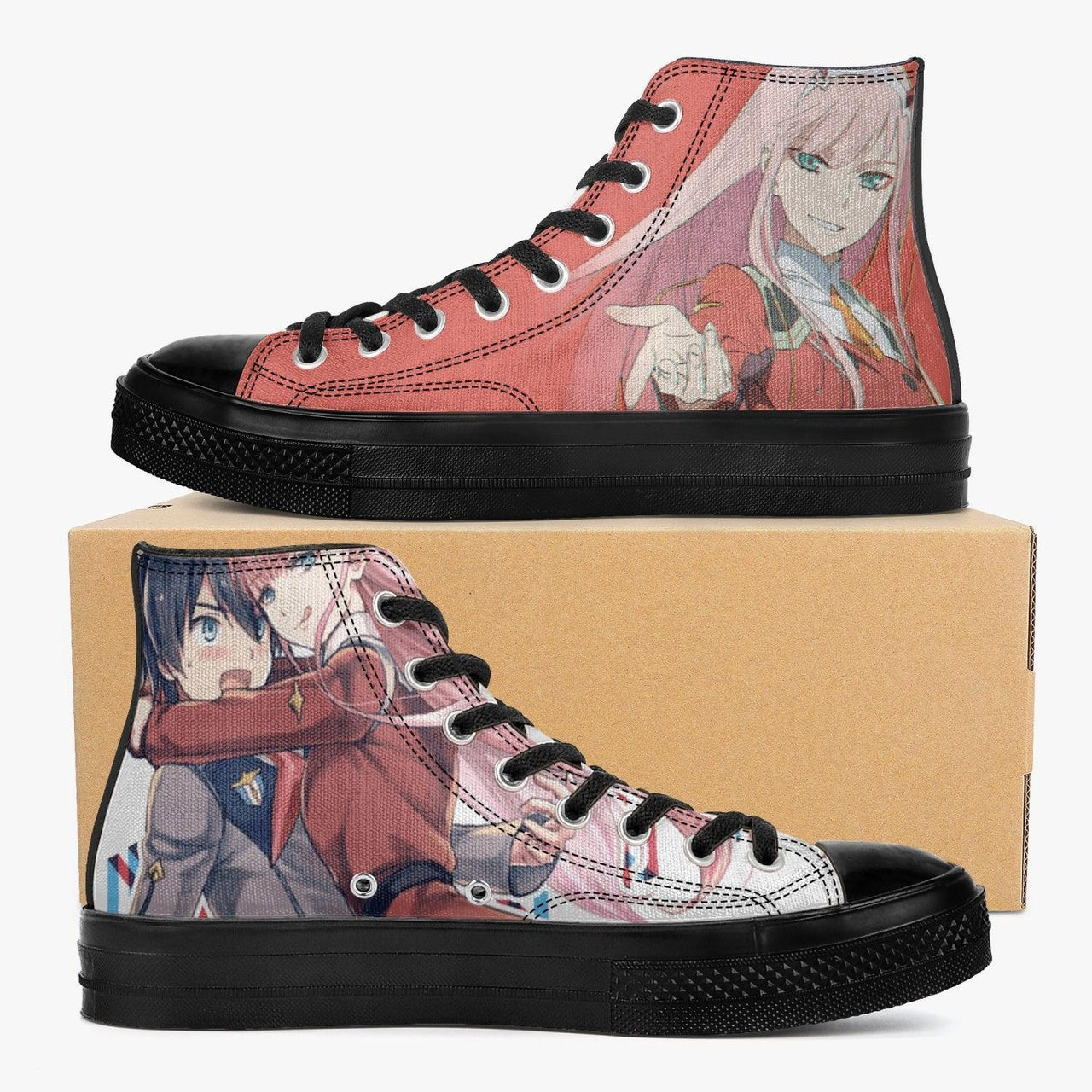 Darling in The Franxx Zero Two A-Star High Anime Shoes _ Darling in The Franxx _ Ayuko