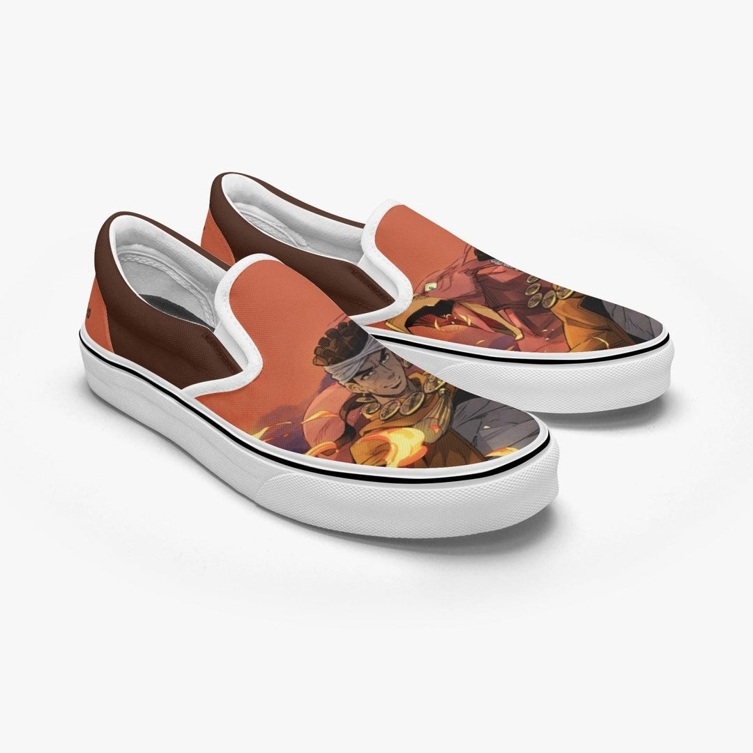 JoJo's Bizarre Adventure Mohammed Avdol Slip Ons Anime Shoes _ JoJo's Bizarre Adventure _ Ayuko