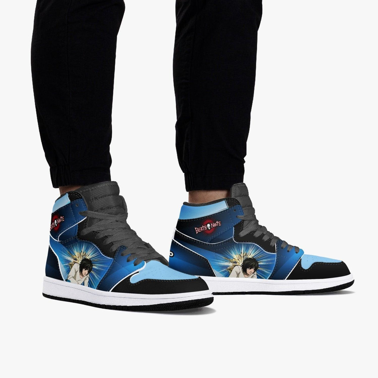 Death Note 'L' Blue JD1 Mid Anime Shoes _ Death Note _ Ayuko