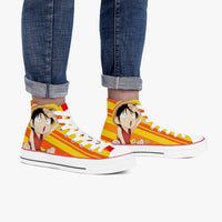 Thumbnail for One Piece Luffy A-Star High White Anime Shoes _ One Piece _ Ayuko