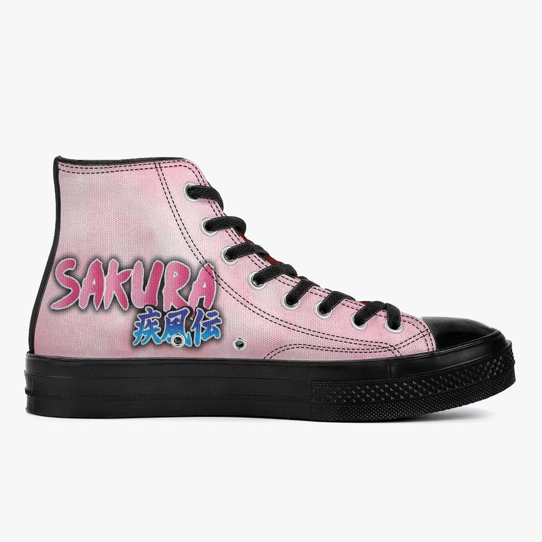 Naruto Shippuden Sakura A-Star High Anime Shoes _ Naruto _ Ayuko