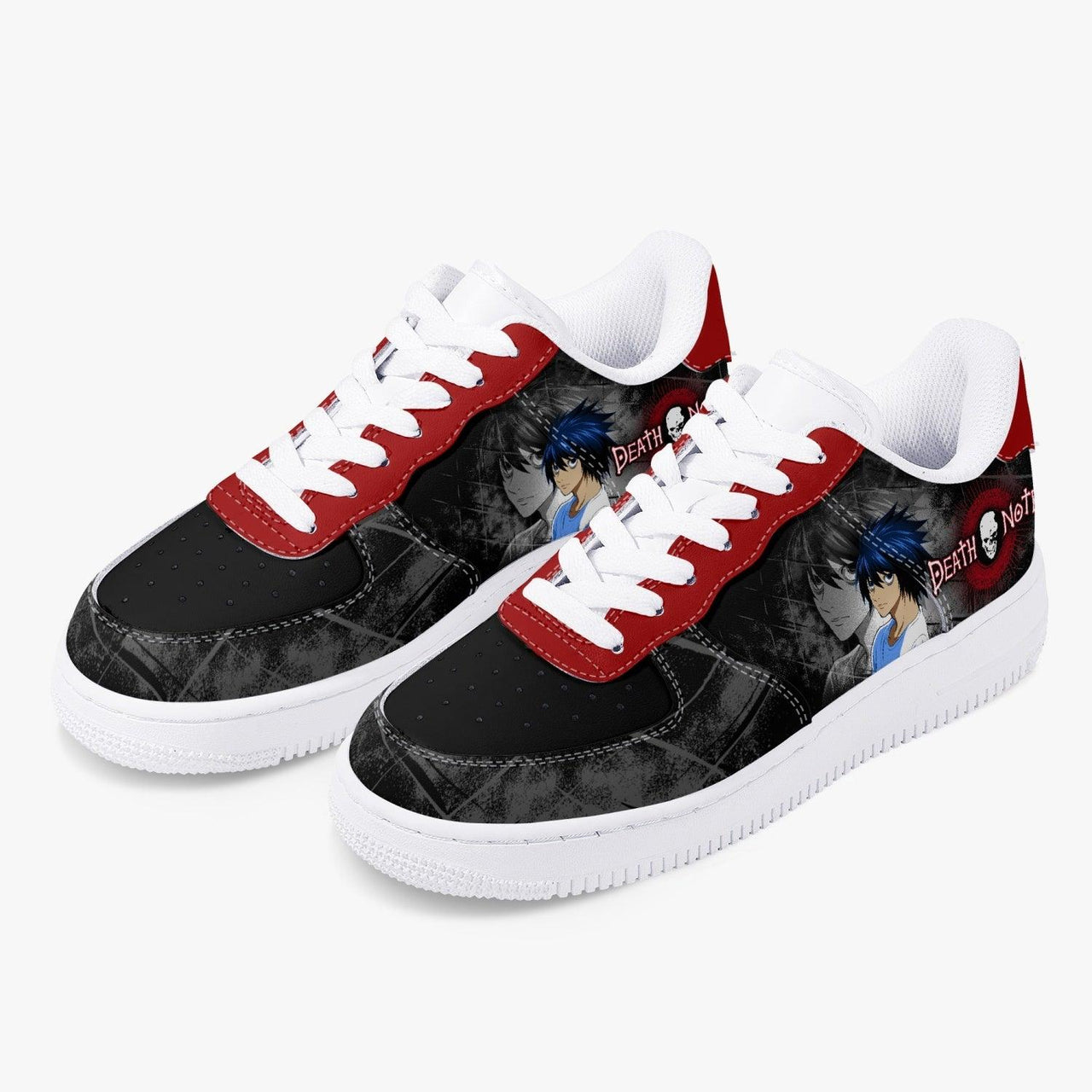 Death Note L Black Red AF1 Anime Shoes _ Death Note _ Ayuko