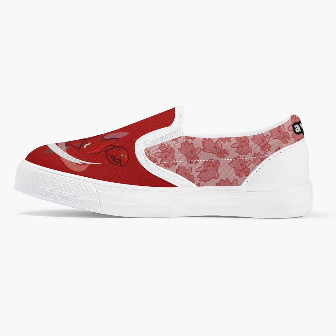 Pokemon Scizor Kids Slip Ons Anime Shoes _ Pokemon _ Ayuko