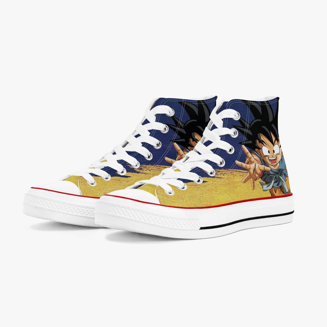 Dragon Ball Z Son Goku A-Star High White Anime Shoes _ Dragon Ball Z _ Ayuko