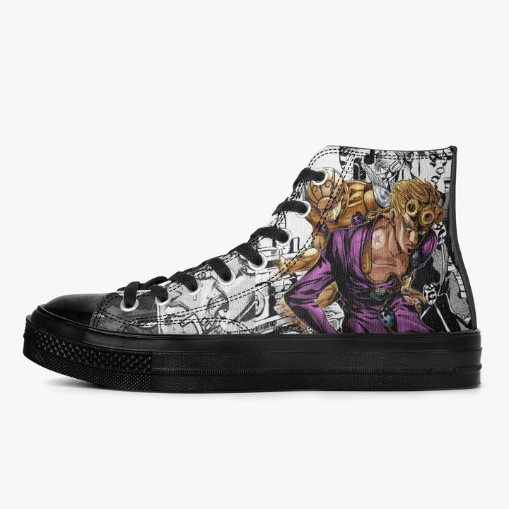 JoJo's Bizarre Adventure Giorno Giovanna A-Star High Anime Shoes _ JoJo's Bizarre Adventure _ Ayuko