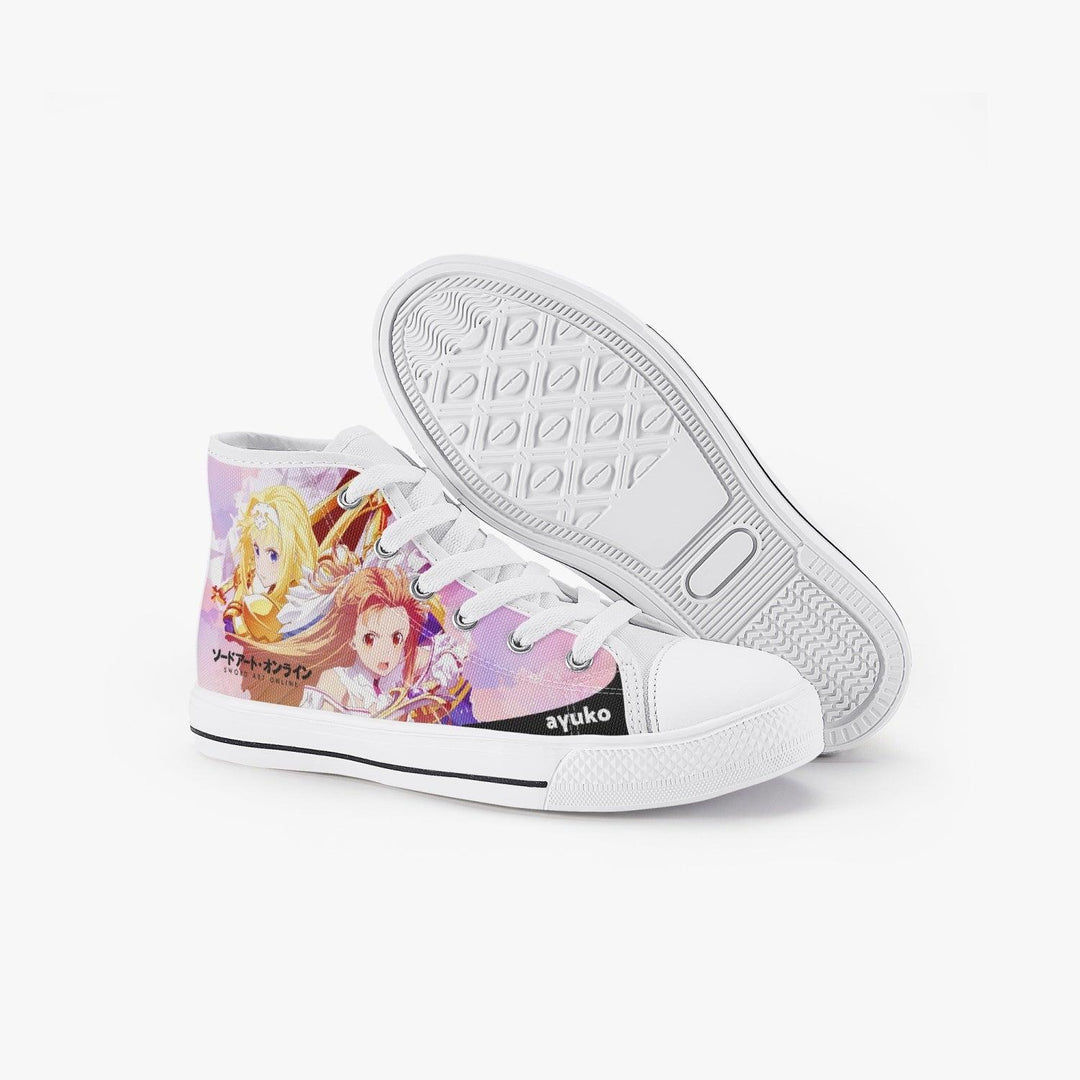 Sword Art Online Asuna and Alice Kids A-Star High Anime Shoes _ Sword Art Online _ Ayuko