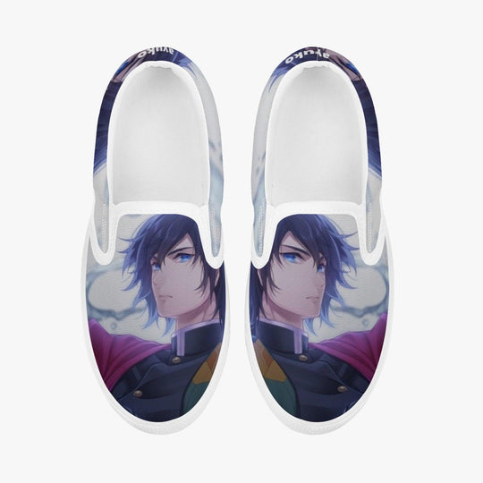 Demon Slayer Giyu Tomioka Kids Slip Ons Anime Shoes _ Demon Slayer _ Ayuko