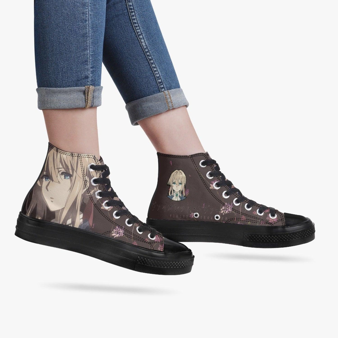 Violet Evergarden Violet A-Star High Anime Shoes _ Violet Evergarden _ Ayuko