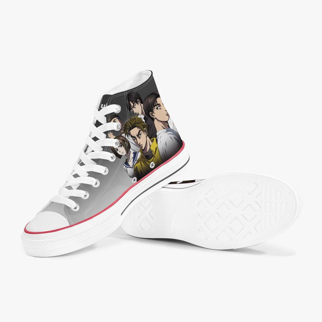 Initial D Yuichi Tachibana A-Star High White Anime Shoes _ Initial D _ Ayuko