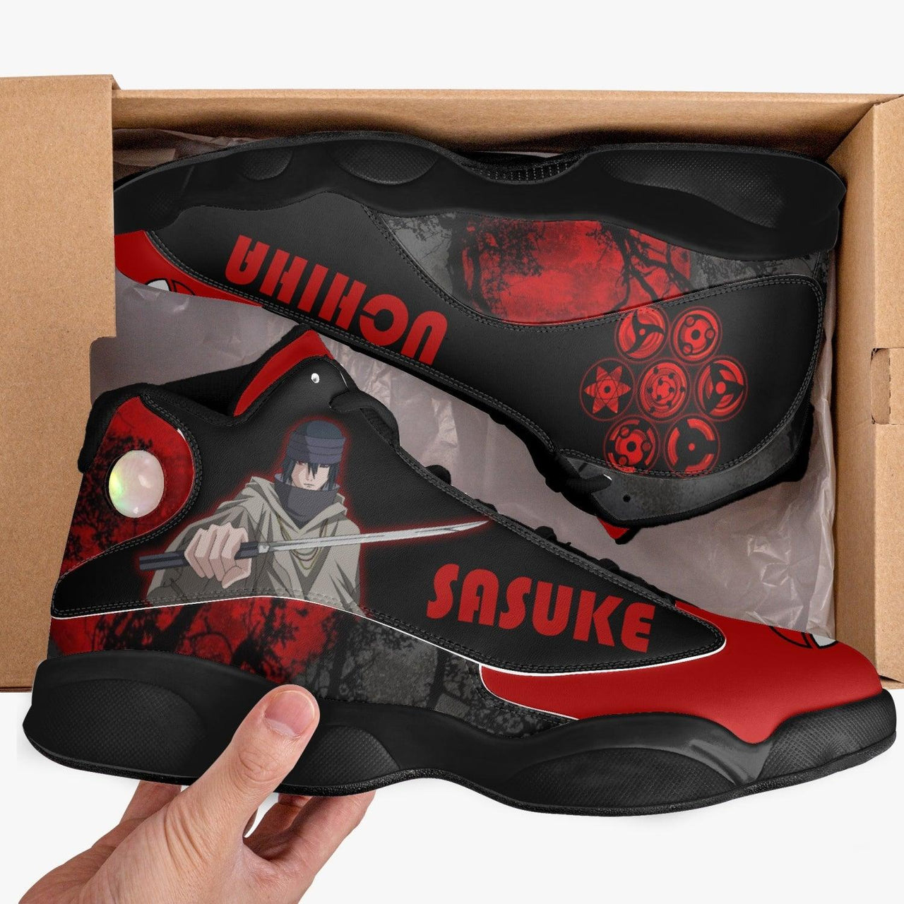 Naruto Shippuden Sasuke JD13 Anime Shoes _ Naruto _ Ayuko
