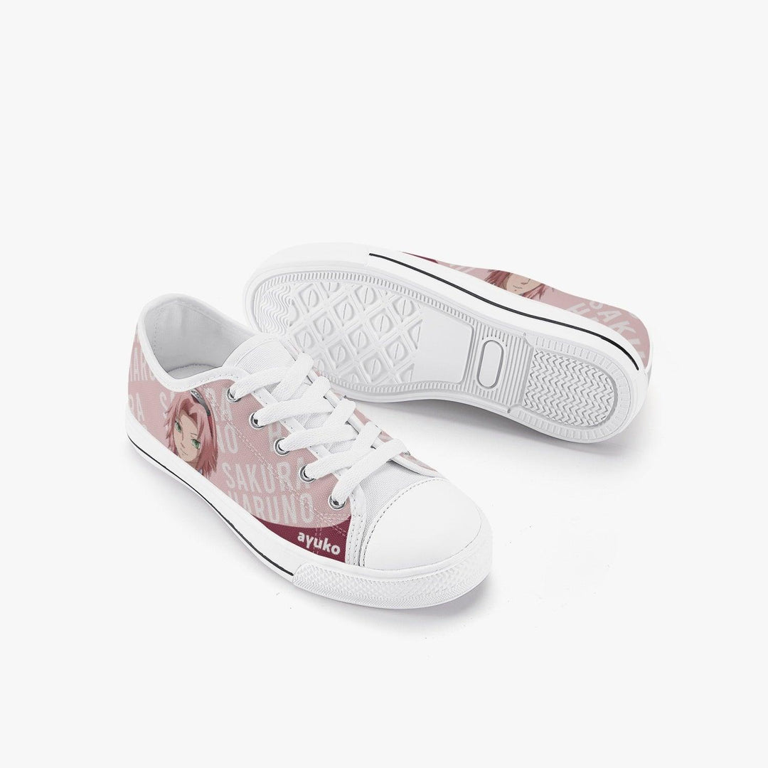 Naruto Shippuden Sakura Haruno Kids A-Star Low Anime Shoes _ Naruto _ Ayuko