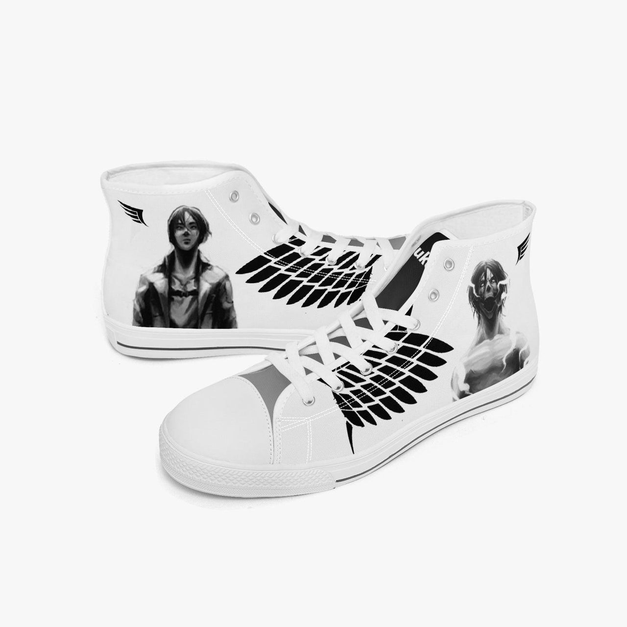 Attack On Titan Eren Yeager A-Star Mid Anime Shoes _ Attack On Titan _ Ayuko