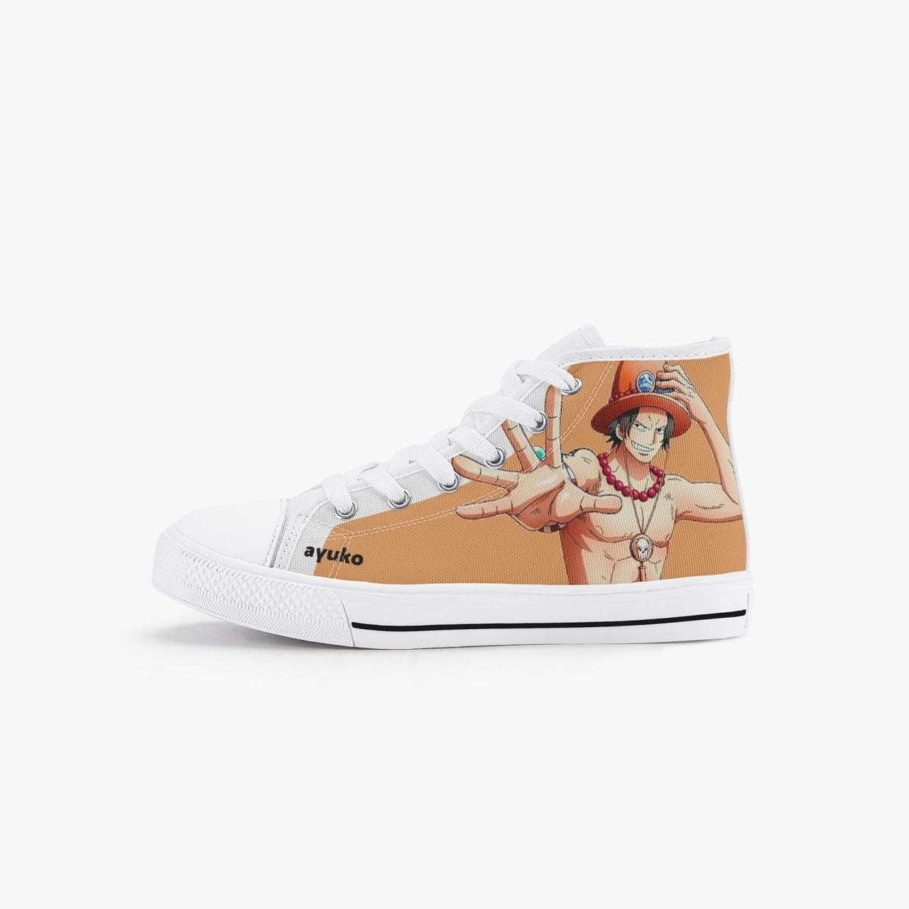 One Piece Portgas D. Ace Kids A-Star High Anime Shoes _ One Piece _ Ayuko