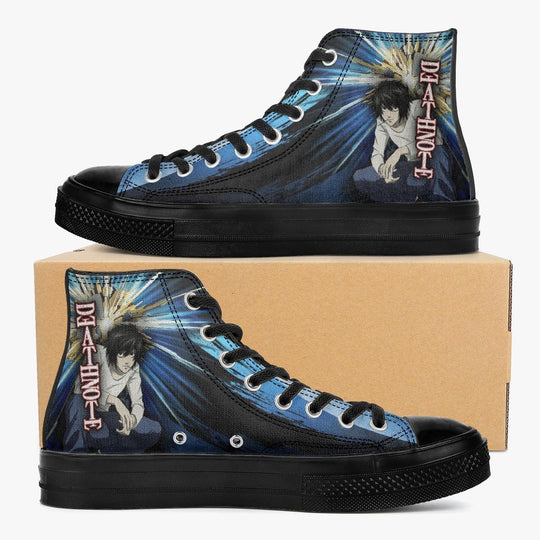 'L' Death Note A-Star High Anime Shoes _ Death Note _ Ayuko