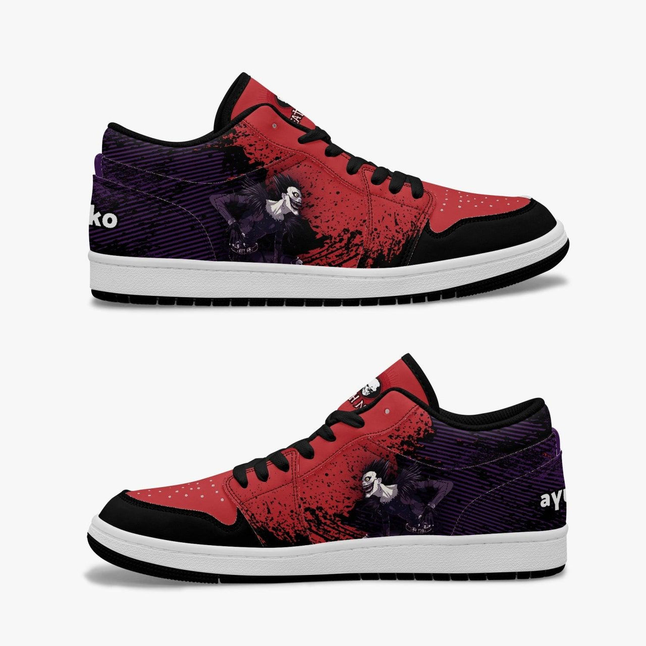Death Note Ryuk Red JD1 Low Anime Shoes _ Death Note _ Ayuko