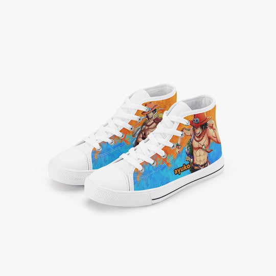 One Piece Portgas Ace Kids A-Star High Anime Shoes _ One Piece _ Ayuko