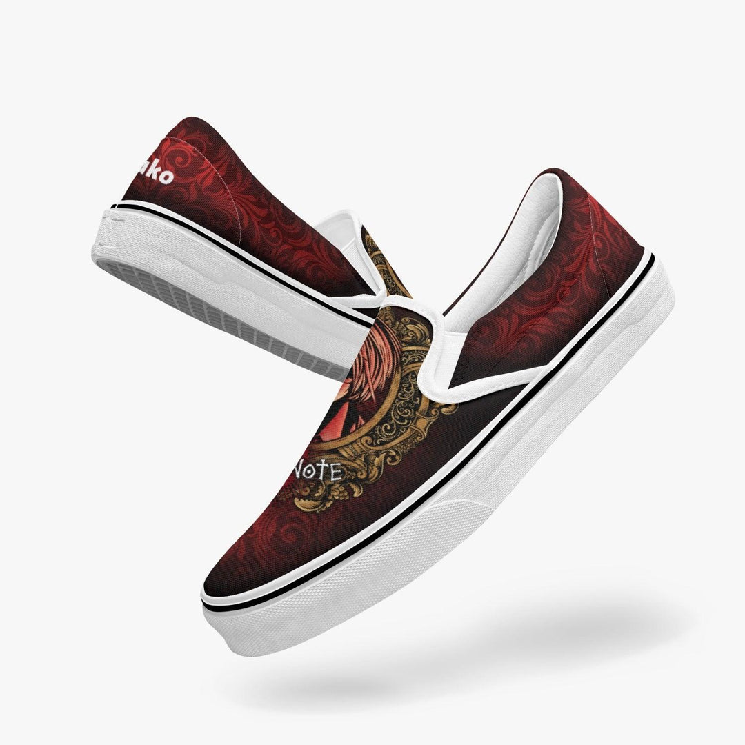 Death Note Light Yagami Deathnote Slip Ons Anime Shoes _ Death Note _ Ayuko