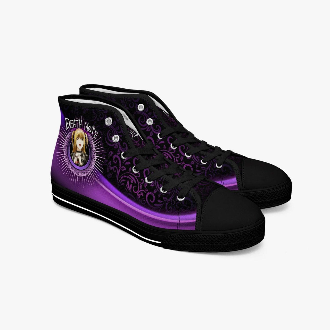 Death Note Misa Purple Black A-Star Mid Anime Shoes _ Death Note _ Ayuko