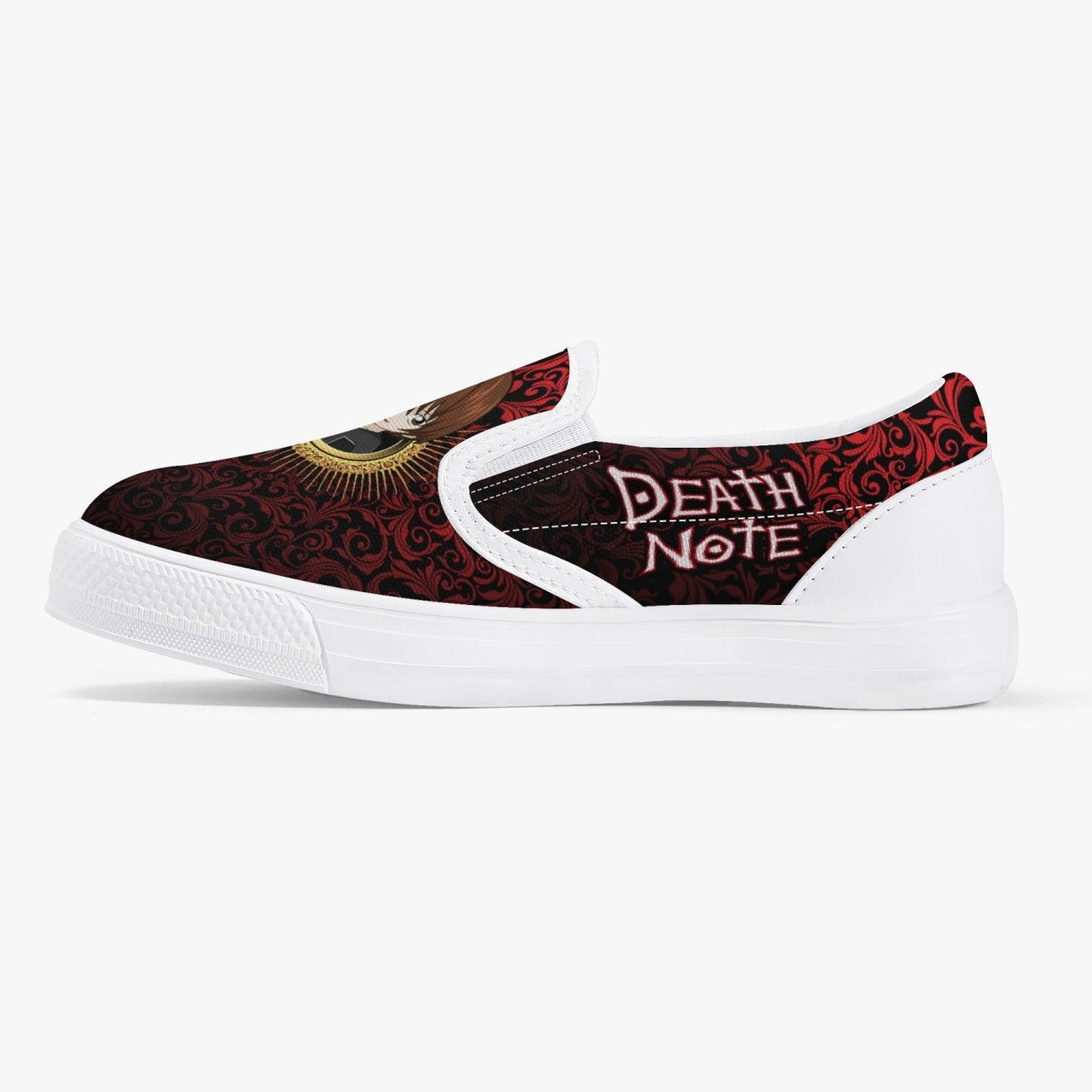 Death Note Light Yagami Red Kids Slip Ons Anime Shoes _ Death Note _ Ayuko