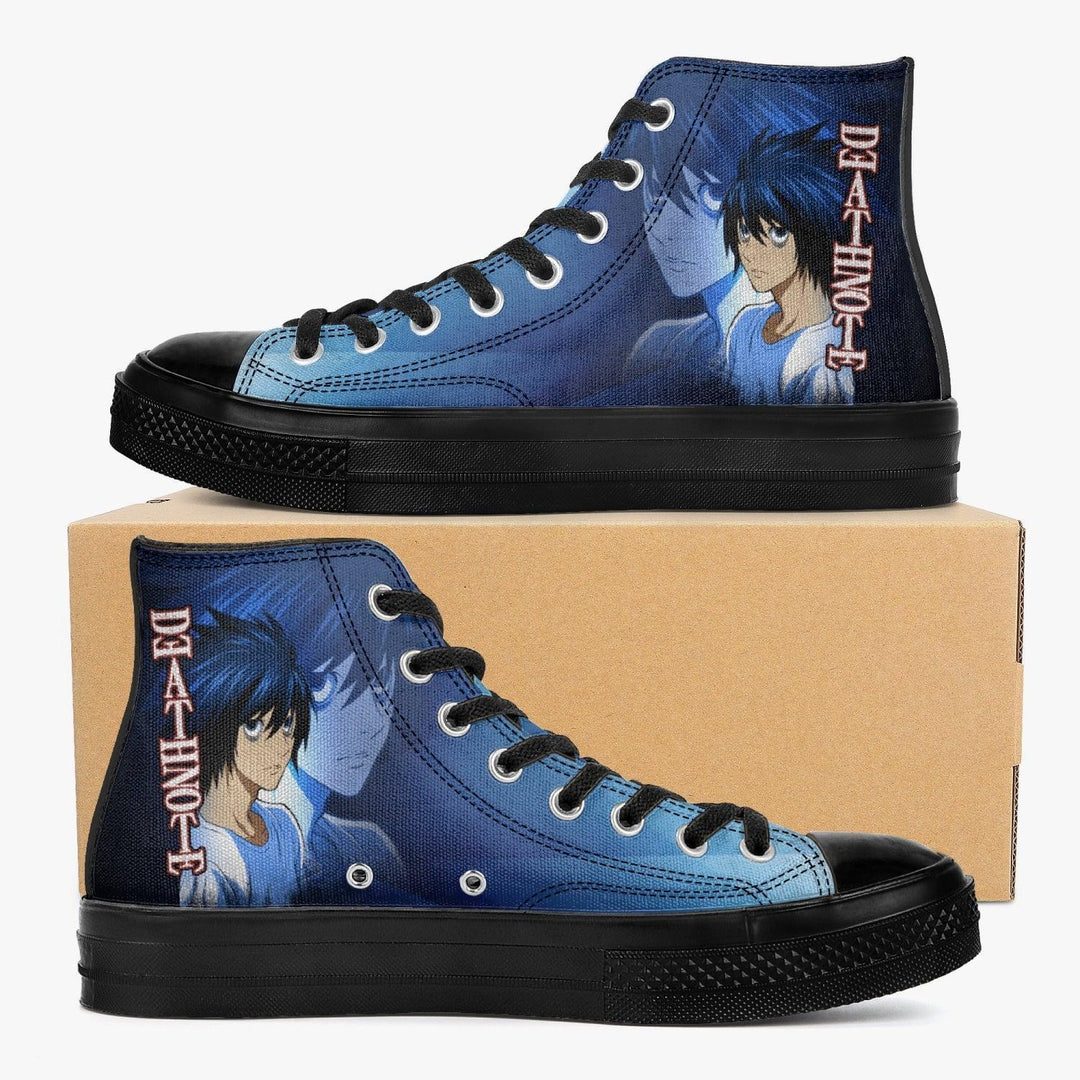 Death Note 'L' Blue A-Star High Anime Shoes _ Death Note _ Ayuko