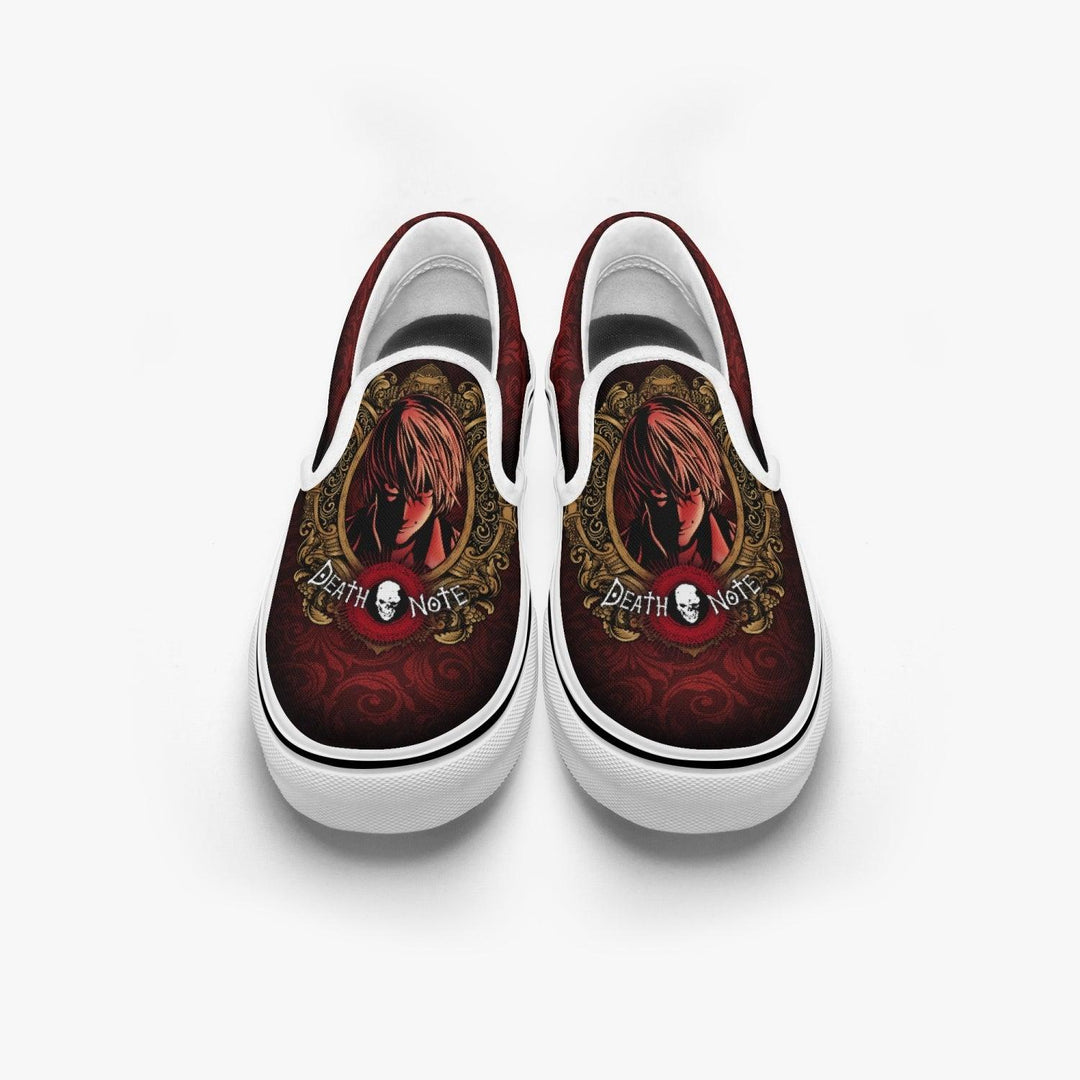 Death Note Light Yagami Deathnote Slip Ons Anime Shoes _ Death Note _ Ayuko