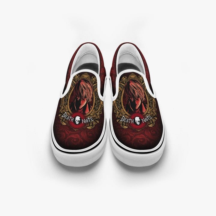 Death Note Light Yagami Deathnote Slip Ons Anime Shoes _ Death Note _ Ayuko