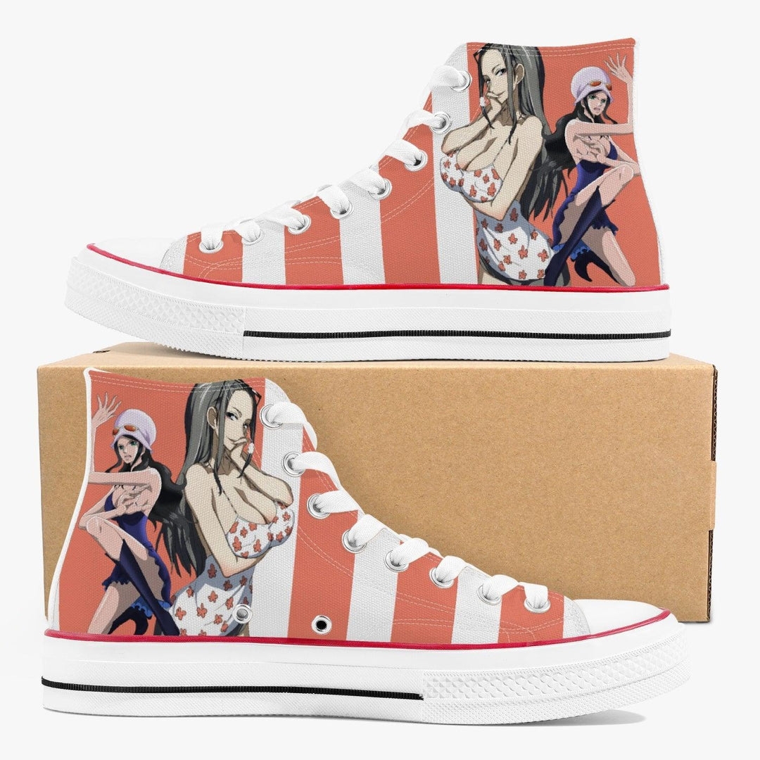 One Piece Nico Robin A-Star High White Anime Shoes _ One Piece _ Ayuko