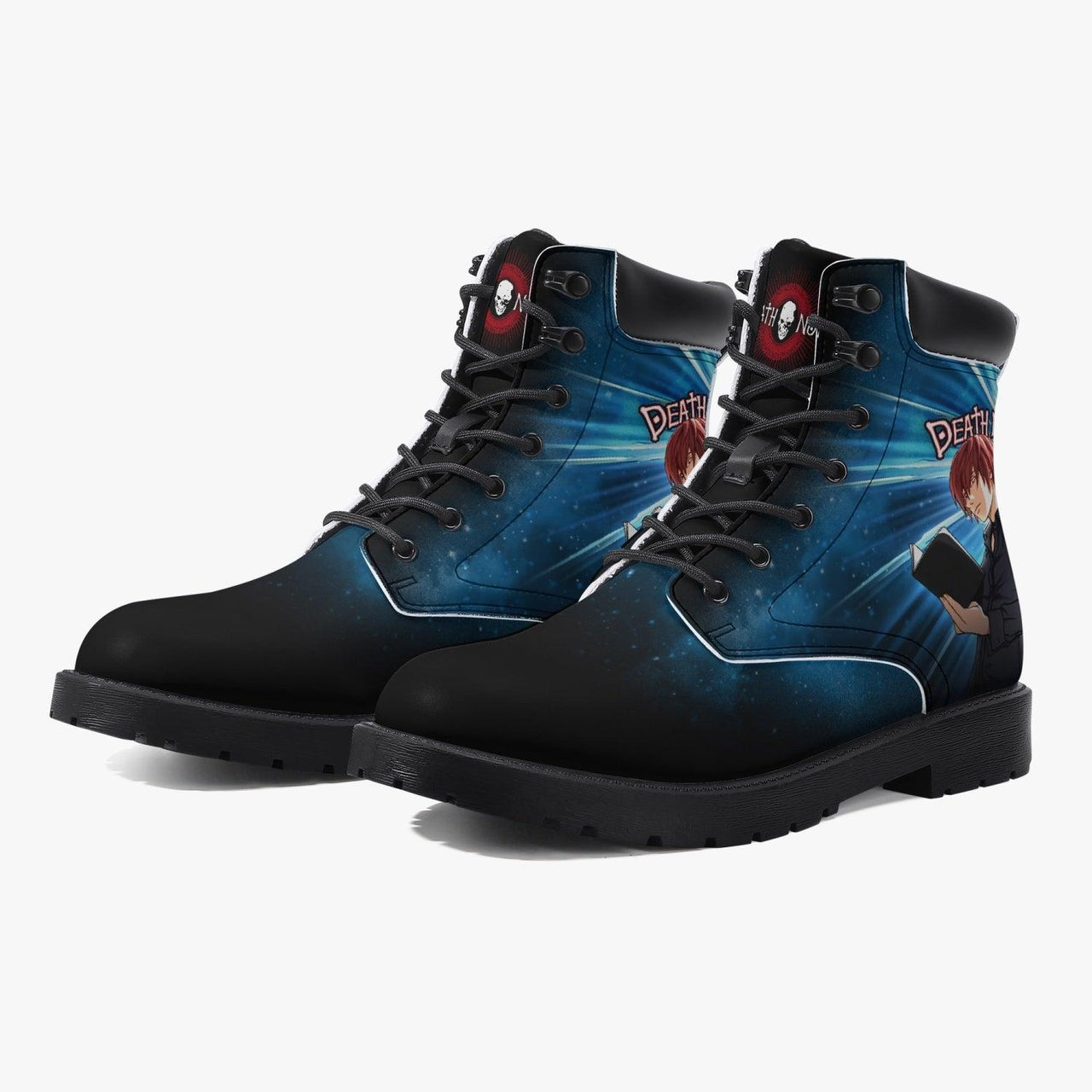 Death Note Light Yagami Blue Boots Anime Shoes _ Death Note _ Ayuko
