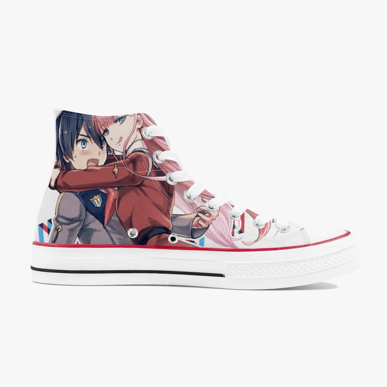 Darling in The Franxx Zero Two A-Star High White Anime Shoes _ Darling in The Franxx _ Ayuko