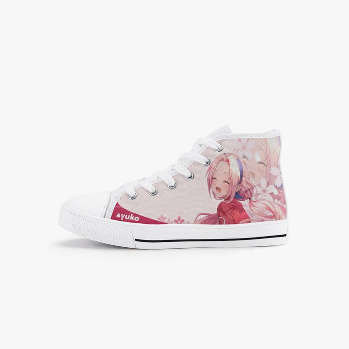 Naruto Shippuden Sakura Haruno Kids A-Star High Anime Shoes _ Naruto _ Ayuko