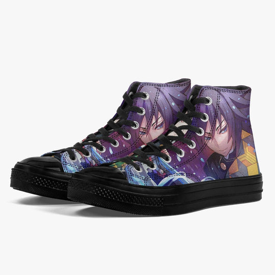 Demon Slayer Giyu Tomioka A-Star High Anime Shoes _ Demon Slayer _ Ayuko