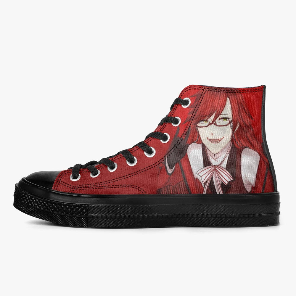 Black Butler Grell Sutcliff A-Star High Anime Shoes _ Black Butler _ Ayuko