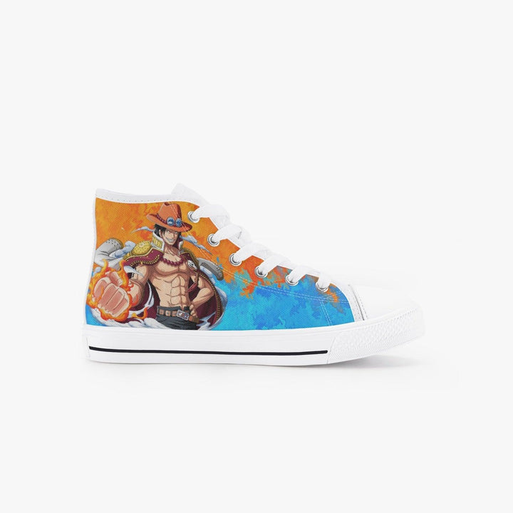 One Piece Portgas Ace Kids A-Star High Anime Shoes _ One Piece _ Ayuko