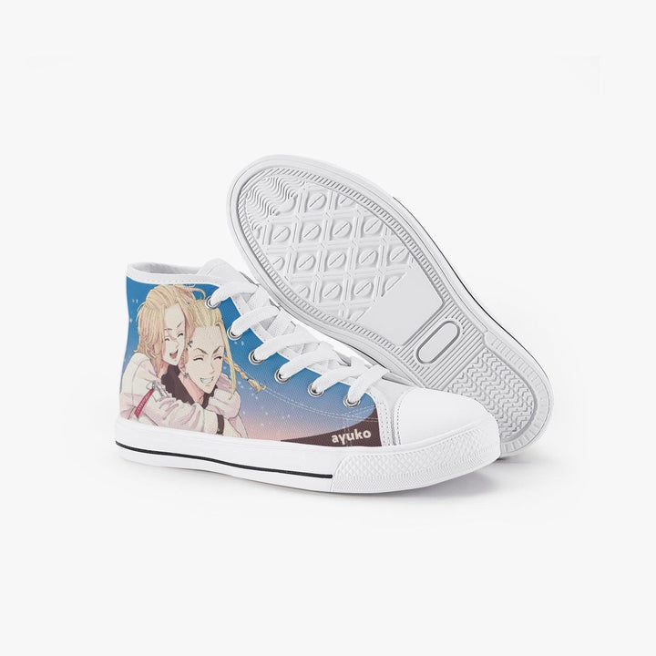 Tokyo Revengers Mikey Earned And Draken Earned Kids A-Star High Anime Shoes _ Tokyo Revengers _ Ayuko