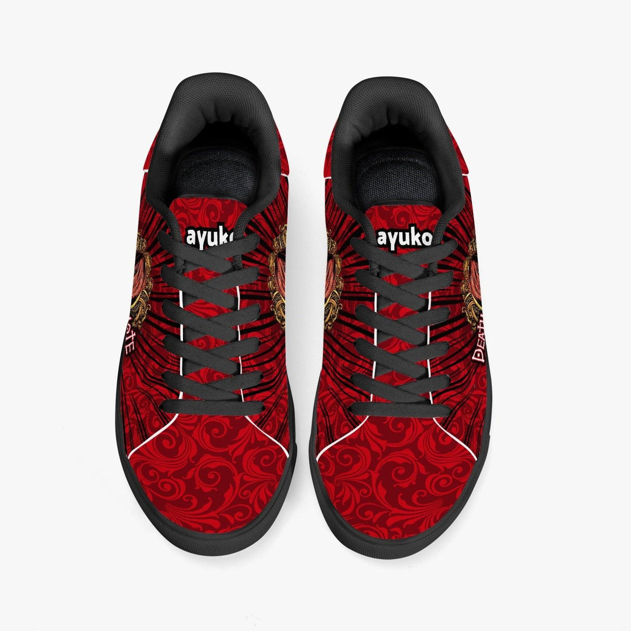 Death Note Red Black Skate Anime Shoes _ Death Note _ Ayuko