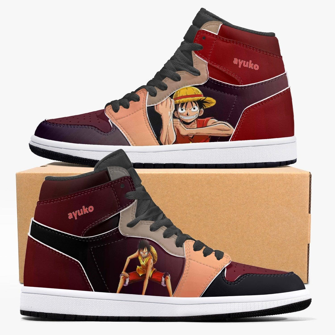 One Piece Luffy JD1 Mid Anime Shoes _ One Piece _ Ayuko