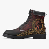 Thumbnail for Death Note Light Yagami Dark Red Boots Anime Shoes _ Death Note _ Ayuko