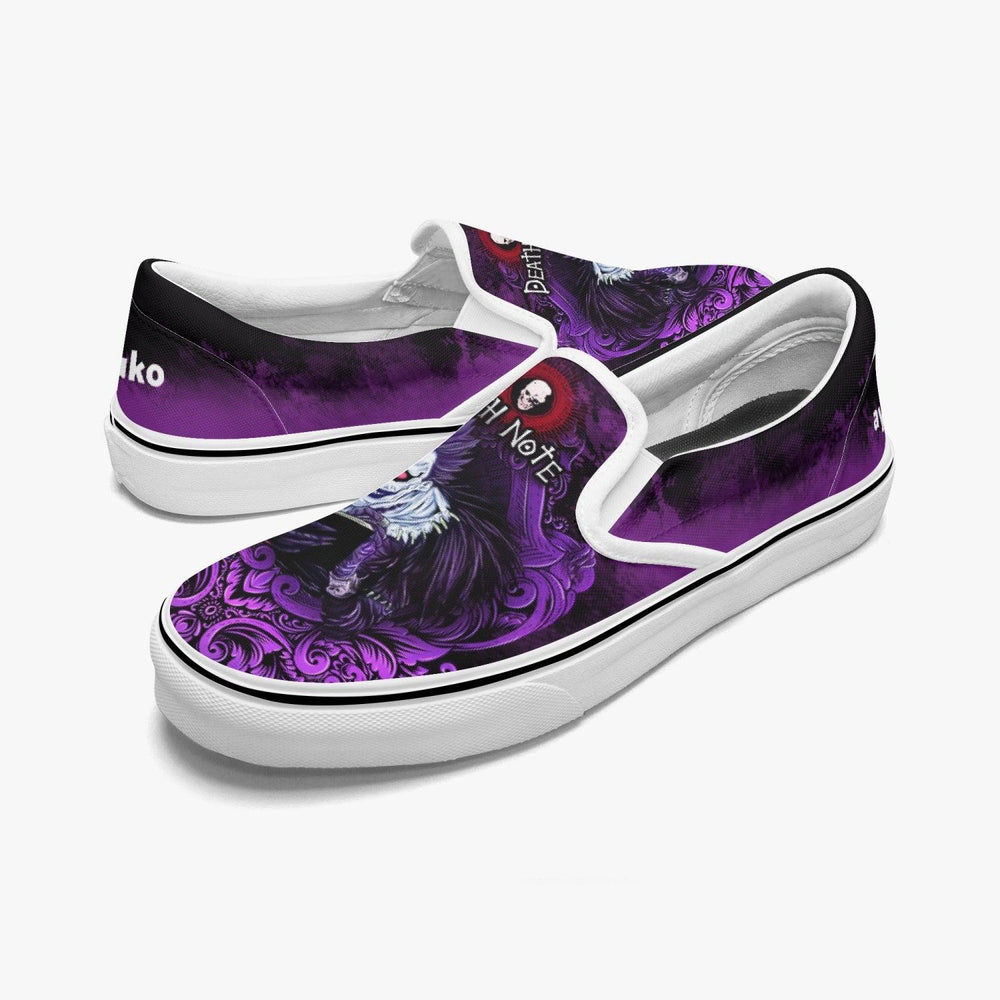 Death Note Ryuk Purple Slip Ons Anime Shoes _ Death Note _ Ayuko