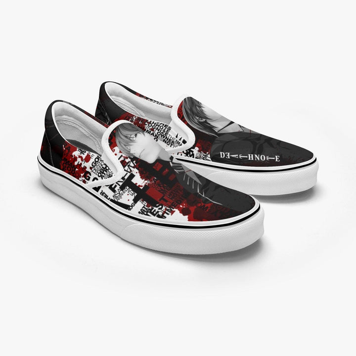 Death Note Kira Deathnote Slip Ons Anime Shoes _ Death Note _ Ayuko