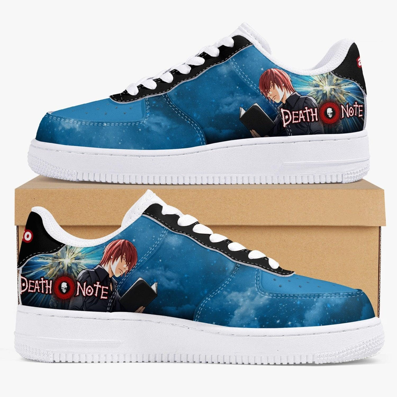 Death Note Blue AF1 Anime Shoes _ Death Note _ Ayuko