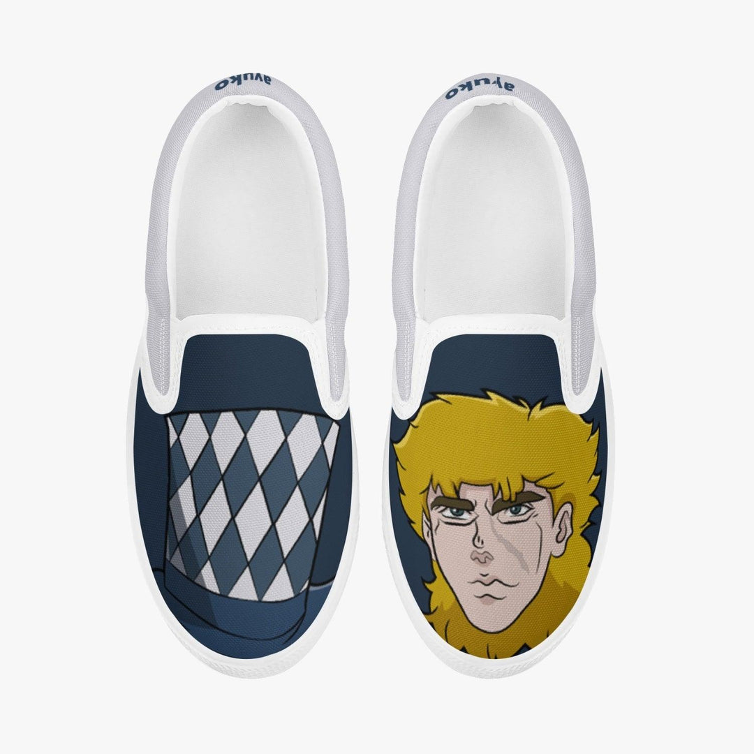 JoJo's Bizarre Adventure Robert E Speedwagon Kids Slip Ons Anime Shoes _ JoJo's Bizarre Adventure _ Ayuko