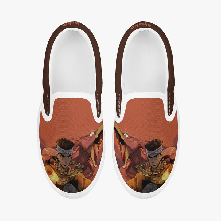 JoJo's Bizarre Adventure Mohammed Avdol Kids Slip Ons Anime Shoes _ JoJo's Bizarre Adventure _ Ayuko