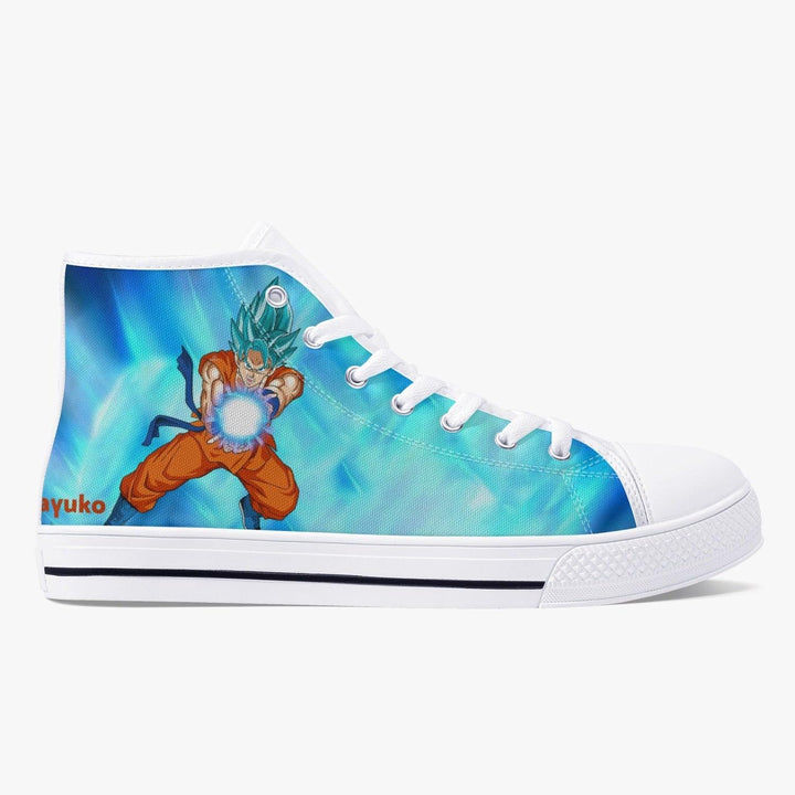 Dragon Ball Z Super Saiyan Blue Goku A-Star Mid Anime Shoes _ Dragon Ball Z _ Ayuko