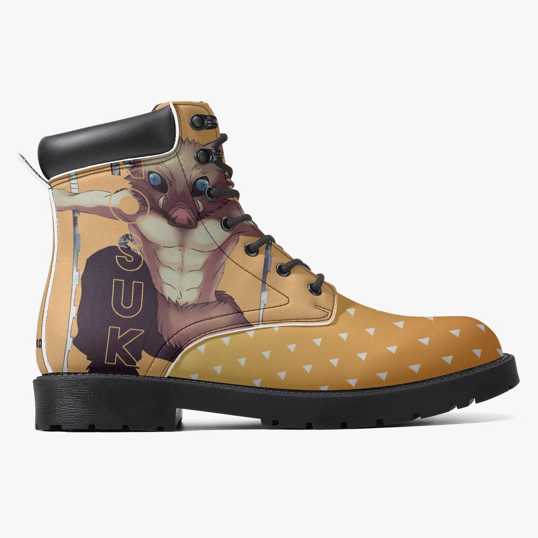 Demon Slayer Hashibira Inosuke Casual Leather Boots Anime Shoes _ Demon Slayer _ Ayuko